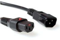 Microconnect PE040618LOCKB cable de transmisión Negro 2 m C14 acoplador C13 acoplador