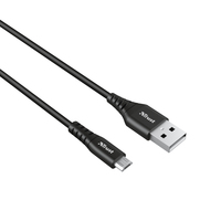 Trust 23567 USB cable 1 m USB 2.0 USB A Micro-USB A Black