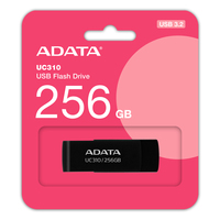 ADATA UC310 lecteur USB flash 256 Go USB Type-A 3.2 Gen 1 (3.1 Gen 1) Noir