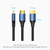 Vention Cotton Braided HDMI-A Male to Male HD Cable 8K 1M Blue Aluminum Alloy Type