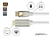 Python GC-M0223 Videokabel-Adapter 3 m DisplayPort HDMI Weiß
