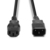 Lindy 0.5m IEC Extension Cable, Black