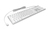 KeySonic KSK-8022BT teclado Bluetooth QWERTZ Alemán Plata
