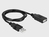 DeLOCK 66280 seriële kabel Zwart 0,8 m USB Type-A DB-9