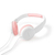 Nedis HPWD4200PK fejhallgató és headset Vezetékes Fejpánt Zene Rózsaszín, Fehér