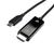 V7 V7UCHDMI-2M cavo e adattatore video USB tipo-C HDMI Nero