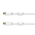 Hama 00205246 cable coaxial 1,5 m Blanco