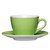 Kaffeetasse 0,21 l mit Untertasse 14,5 cm, Farbe: light green / hellgrün, Form: