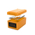 RIEBER Thermoport 100 K orange mit Kühlplatte aus orangenem Kunststoff mit