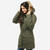 Women's Waterproof 3in1 Travel Trekking Jacket - Travel 700 -10° - Khaki - XS