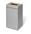 Durable 55L Plastic Waste Bin | Sheet Steel Recycling Separation Bin | DURASORT