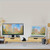 Relaxdays Monitorständer für 2 Monitore, ausziehbar, verstellbar, HBT: 11x107x22 cm, Schreibtisch Monitorerhöhung, natur