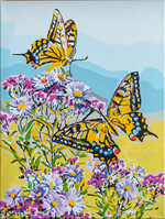 Paint-by-Numbers Kit: Swallowtails