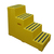 Heavy Duty Safety Steps & Mounting Block - Four Step - Yellow