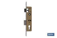 Cerradura Embutir+cerradero D85 E20 F22 Níquel (P/Metal)