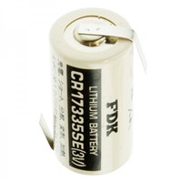 FDK / Panasonic CR17335 2 / 3A lithiumbatterij met soldeer staarten Z-vorm