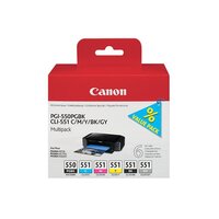 Canon PGI550 Black and Colour Multipack Cartridges 6496B005