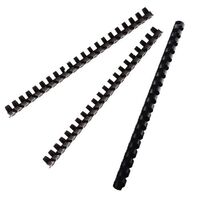 ValueX Binding Combs 8mm Black 6200301 (Pack 100)