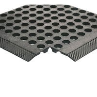 Black Rubber Worksafe Mat (900 x 1500mm 16mm Thickness) 312475