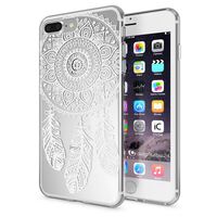 NALIA Case compatible with iPhone 8 Plus / 7 Plus, Pattern Design Smart-Phone Cover, Thin Silicone Back Protector Soft Skin, Slim Crystal Shock-Proof Bumper Etui Dreamcatcher