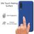 NALIA Case compatible with Samsung Galaxy A7 2018, Phone Cover Ultra-Thin Matte Hard-Cover Protector Skin, Premium Protective Shockproof Slim Bumper Backcase in Metallic Look Blue