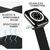 NALIA Tessuto Intrecciato Cinturino Smart Watch compatible con Apple Watch Bracciale SE Series 8/7/6/5/4/3/2/1, 38mm 40mm 41mm, per iWatch Orologio Donna Uomo Nero