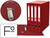 Modulo Liderpapel 4 Archivadores Folio 2 Anillas Mixtas 25Mm Rojo