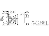 HF-Relais, 1 Wechsler, 50 Ω, 100 MHz, 10 mA, 24 V (DC), TVR-5021
