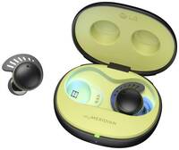 LG Electronics TONE Free DTF7Q Sport In Ear fejhallgató Bluetooth® Stereo Fekete Noise Cancelling Töltőtok, Izzadásálló, Vízálló