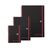 Oxford Black n Red Notebook A6 Poly Cover Wirebound Ruled 140 Pages (Pack 5) 100080476