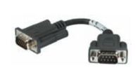 Cable,6", DB15m-DB9m adapter CABLE ASSEMBLY MM CABLE, Black, DB15M, DB9M, Black Serielle Kabel