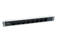 Power Distribution Unit (Pdu) 8 Ac Outlet(S) 1U Black, Silver