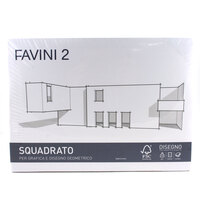 Album da Disegno Favini 2 - 24x33 cm - Liscio Riquadrato - 110 g - A150514 (Bian