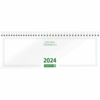 Querkalender 772 29,7x10,5cm 1 Woche/2 Seiten Karton-Umschlag weiß 2024