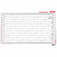 Jahresübersicht 60x40cm quer Kalendarium 2024