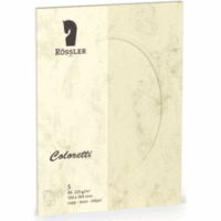 Passepartoutkarte Coloretti B6 oval VE=5 Stück Chamois Marmora