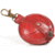 Schlüsselanhänger / Kleingeldbörse klein Sattelleder 7cm rot
