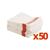 Glass Cloths Pack - White with Red Border - Linen - 763 x 508 mm - 50 pc