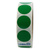Markierungspunkte Ø 30 mm, grün, 1.000 runde Etiketten auf 1 Rolle/n, 3 Zoll (76,2 mm) Kern, Folienpunkte permanent, Verschlussetiketten