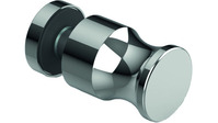 Duschgriff einseitig ohne Puffer, ø22x31mm, für Glasdicken 6-13.52mm ZAMAK, lackiert schwarz matt P+S 8698ZN135