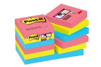 Post-it® Super Sticky Notes, Bora Bora Collection, 47.6 mm x 47.6 mm, 12 Blöcke