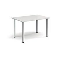 Rectangular Silver Leg Meeting Table