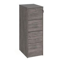 Express office filing cabinets - 4 drawer, grey oak