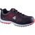 Premium non-metallic safety trainers S1P SRC HRO - black/red - size 8