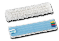 White Flat Microfibre Mop Head With Colour Coded Tags