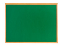 Bi-Office Earth Executive Green Felt Notice Board with Oak Finish Frame 180x120cm frontal view