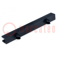 Guide; polyamide; L: 63.5mm; Mounting: push-in; Holes pitch: 38.1mm