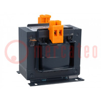 Transformer: mains; 100VA; 230VAC; 24V; Leads: terminal block; IP00