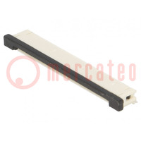 Connector: FFC/FPC; horizontaal; PIN: 50; onderste contacten,ZIF