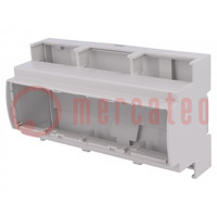 Enclosure: for DIN rail mounting; Y: 91mm; X: 160.2mm; Z: 62mm; grey
